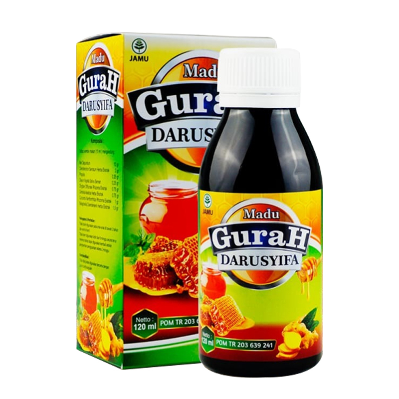 

Madu gurah flu dan batuk plus daun saga darusyifa