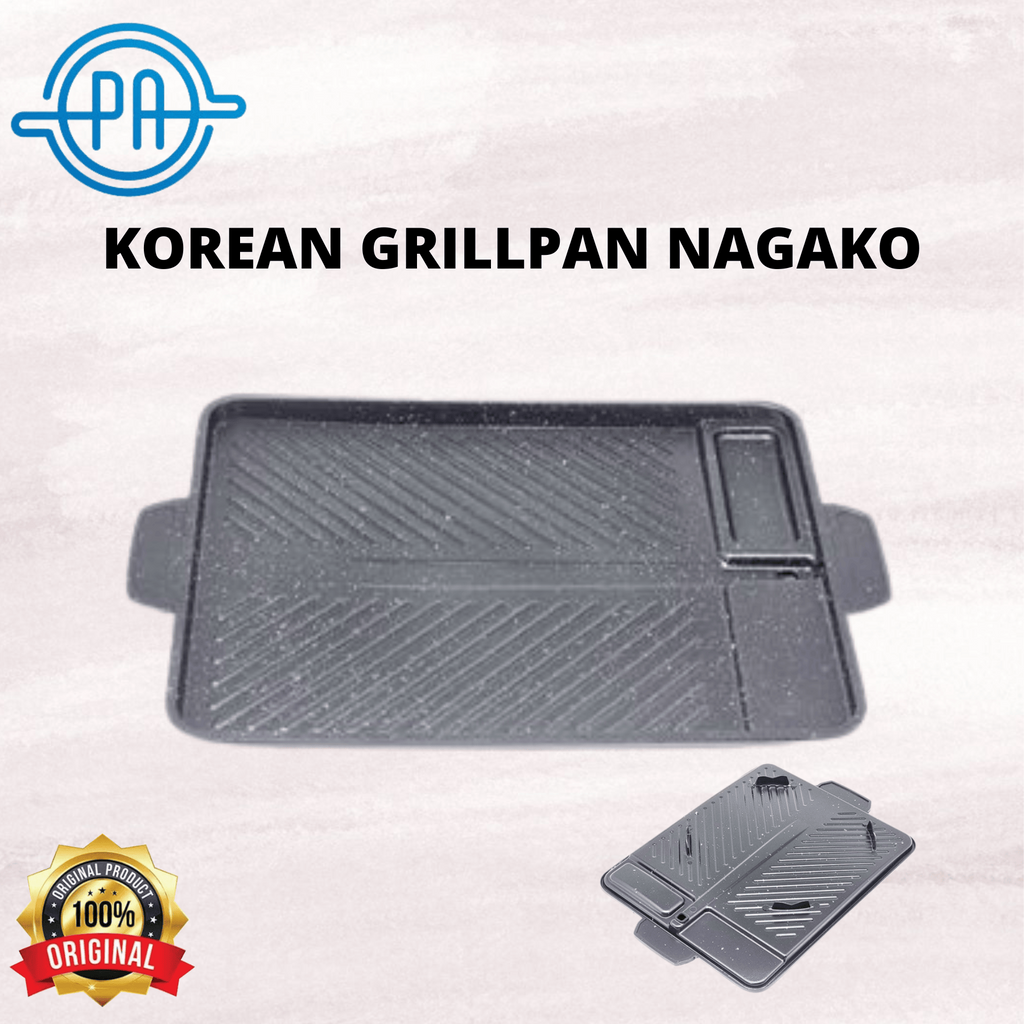 KOREAN GRILL PAN SQUARE NAGAKO ALAT PANGGANG ANTI LENGKET / KOREAN BBQ