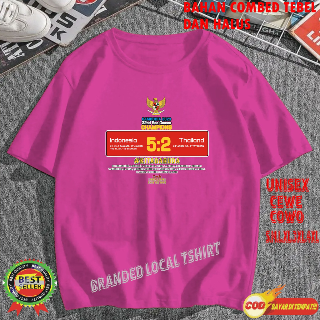 promo kaos sea game indonesia 5-2 sea game cambodia kaos viral unisex pria dan wanita