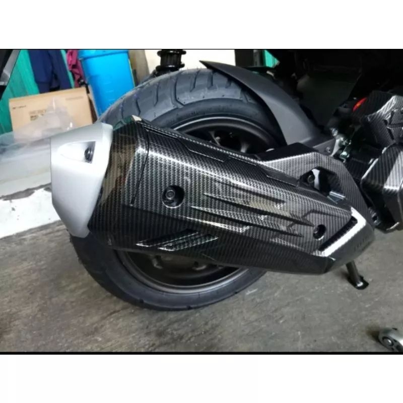 cover knalpot honda pcx 160 new carbon nemo/pelindung knalpot pcx 160 NEMO