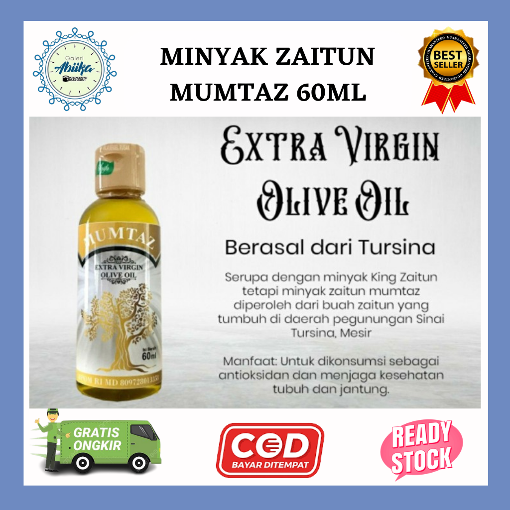 

Minyak Zaitun Mumtaz 60ml extra Virgin Olive Oil