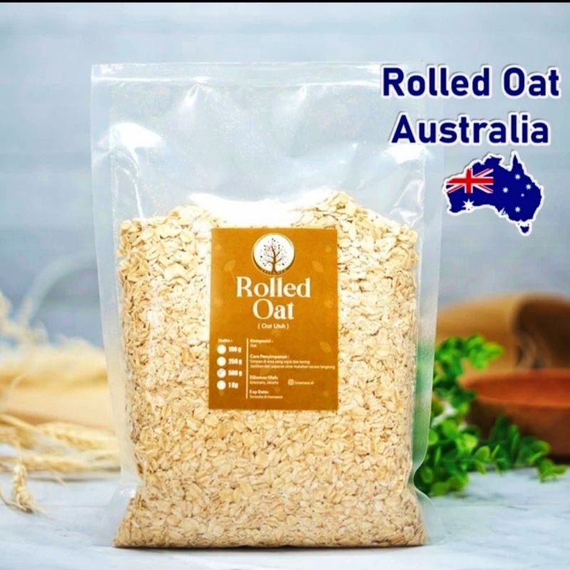 

Rolled Oat Natural Australia Biji Oat Yang dipipihkan