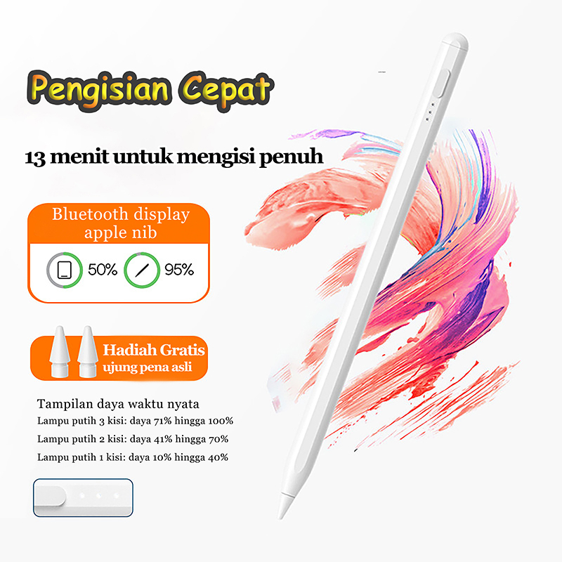 【Penjual Lokal】Stylus Pen Ipad Pencil Palm Rejection Touch Screen Capacitive Pen Gambar Dengan Presisi Tinggi Pena Universal Layar Kapasitif Yang Kompatibel For Android Surface Touch Pen For Xiaomi Huawei Samsung Pena Stylus Pena