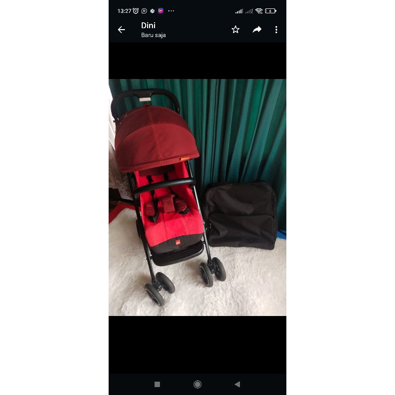 stroller GB qbit+ preloved kereta dorong bayi second