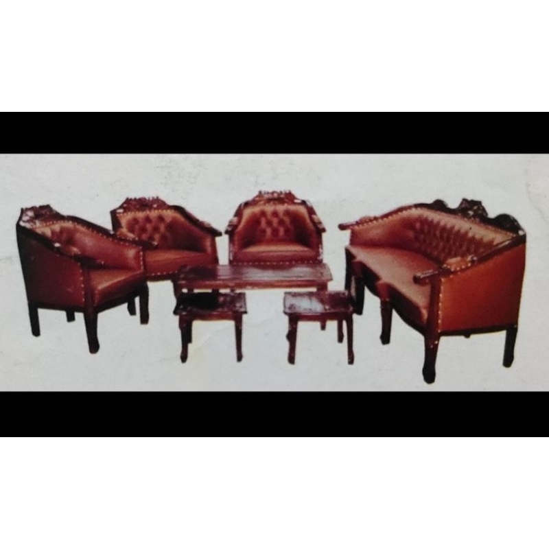 sofa jati jepara Romawi sedang