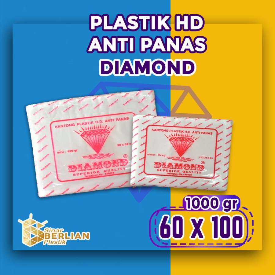 Plastik Anti Panas / Plastik Tahan Panas HD Diamond 60 x 100 1000gr