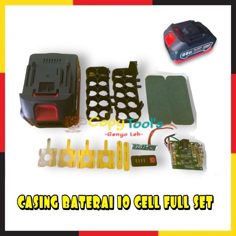 housing/ casing baterai 10 15 20 CELL jld, Nagawa impact wrench/drill Kesing