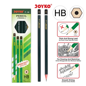 

Pensil Joyko P-89 / HB / 1 BOX 12 PCS +