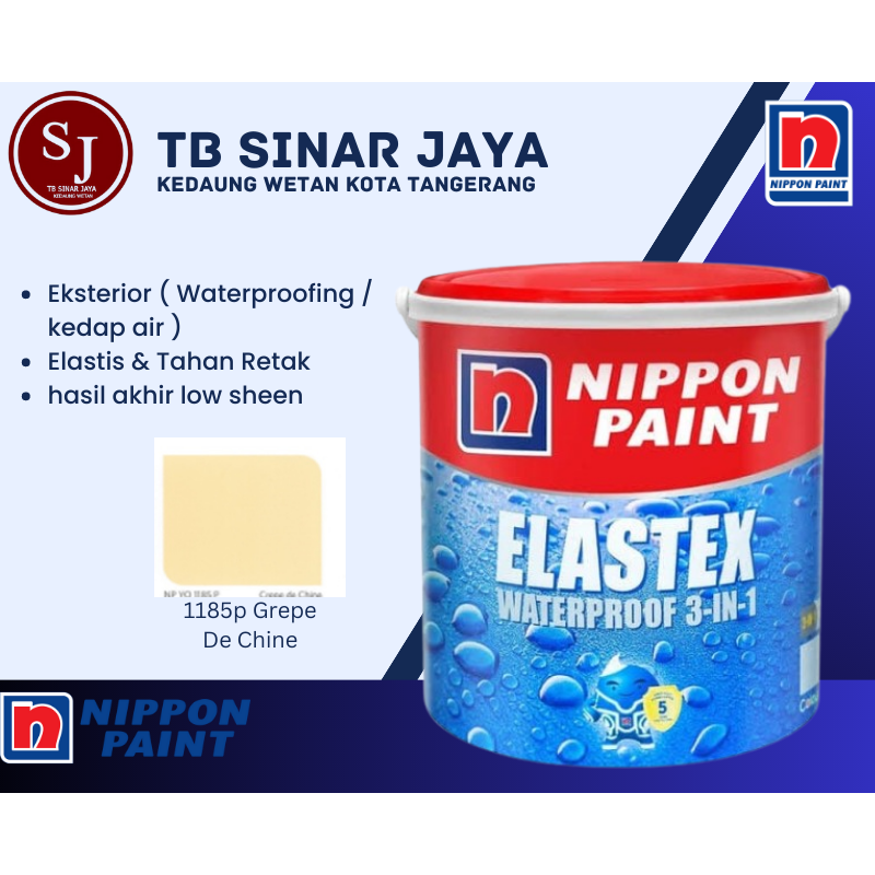 Cat Pelapis Kedap Air Nippon Paint Waterproofing 20kg - 1185 Grepe De Chine