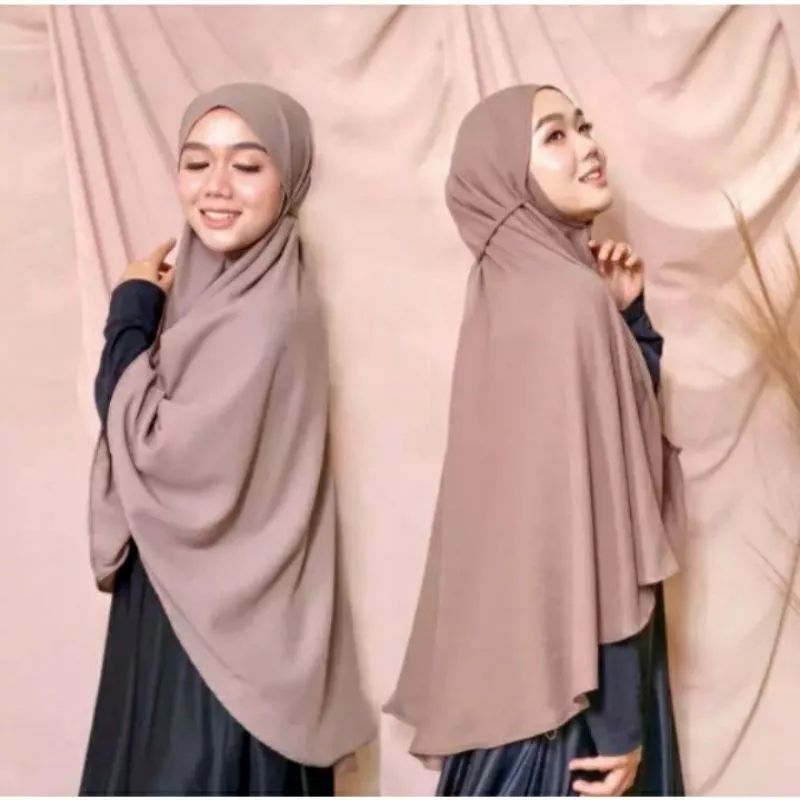 Bergo Kerudung Jumbo Crinkle