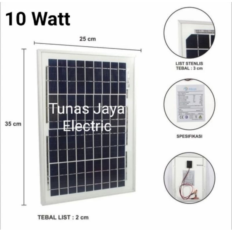 Solar Panel / Panel Surya / Solar Cell 10WP POLY INSCOM