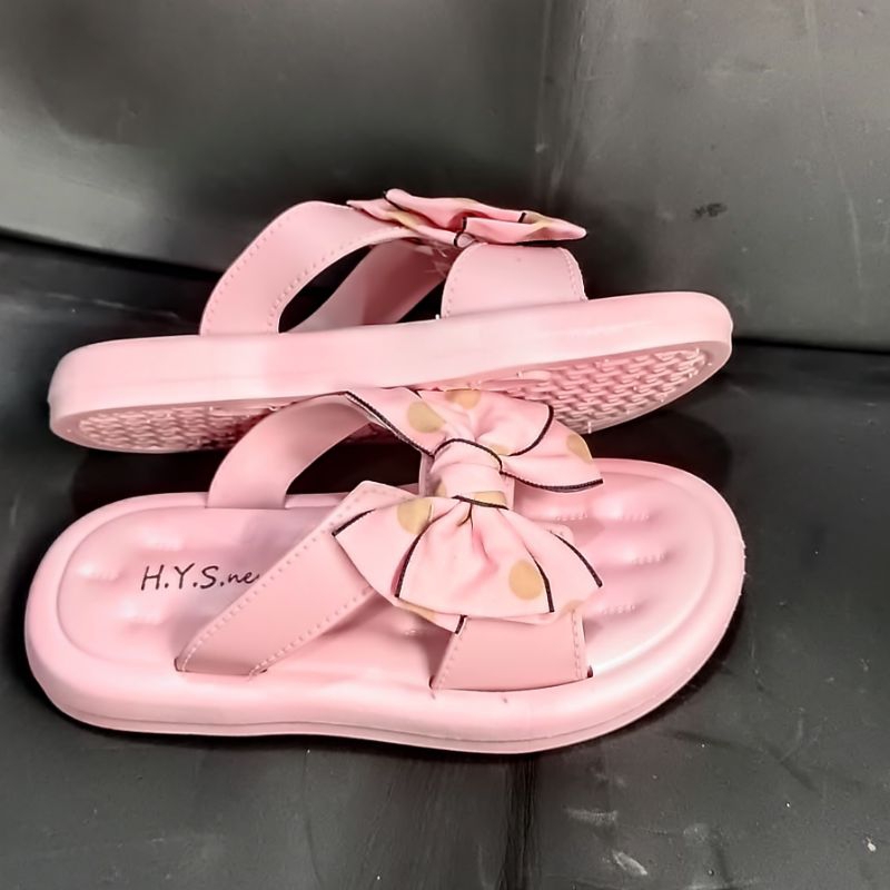 Sandal anak perempuan import Sandal karet anak wanita H Y S new trendy Sendal Selop anak motif pita cantik