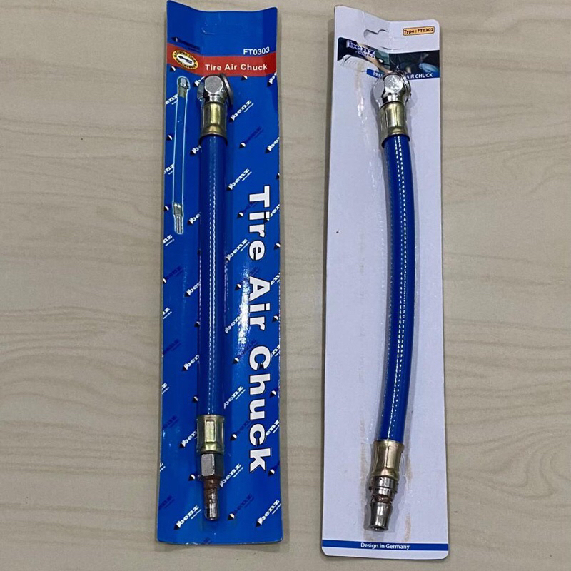 AIRCHUCK SELANG KARET BIRU kepala isi angin air chuck angin model cucuk coupler ban mobil karet BENZ