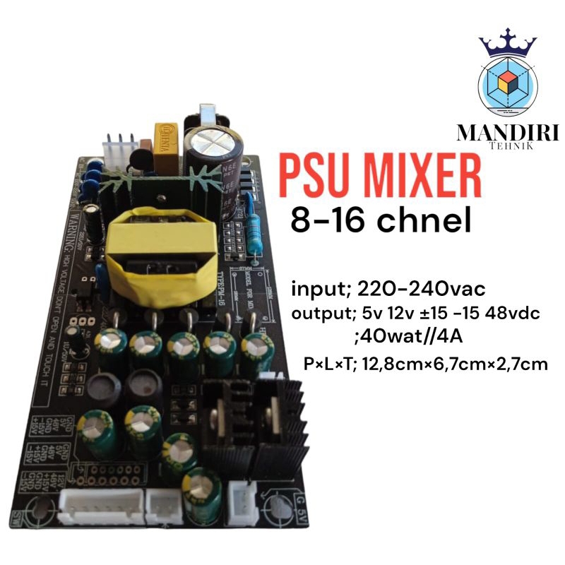 power suplay psu mixer tipe B 8-16 chnel