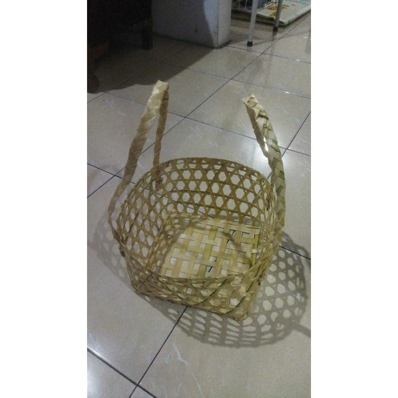 tas bambu hampers tali kepang