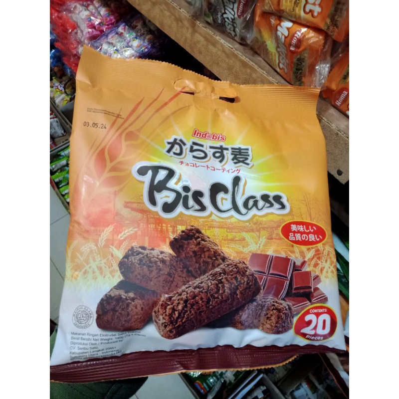 

Bis Class Makanan Ringan Rasa Cokelat isi 20pcs