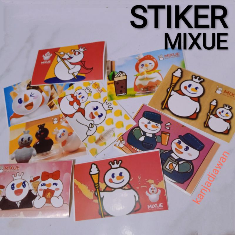

Stiker Mixue Snow King Sticker Ice Cream Mixue