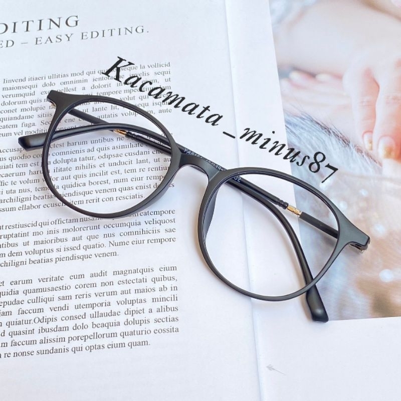 Frame Kacamata oval Antiradiasi | kacamata minus | kacamata photocromic | kode 8151