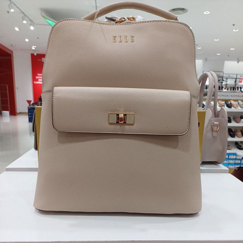 Backpack ELLE 41459 Original Counter Depstore Tas Wanita Ransel Punggung Fashion