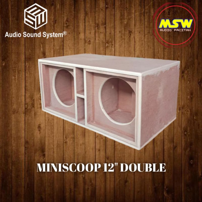 Box Speaker Miniscoop Dobel Double 12 INCH