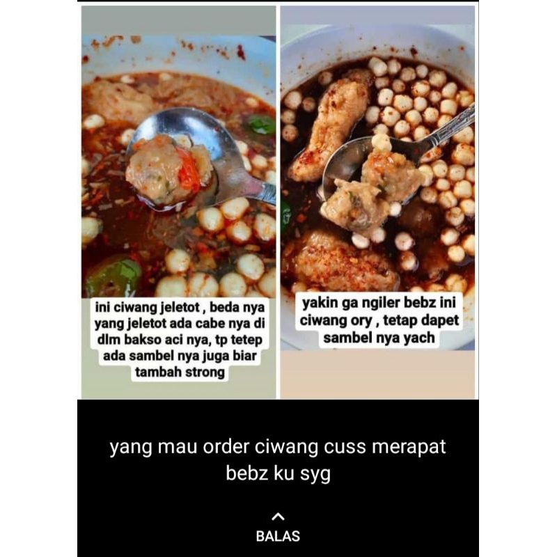 Ciwang (Bakso Aci Tulang Lunak )