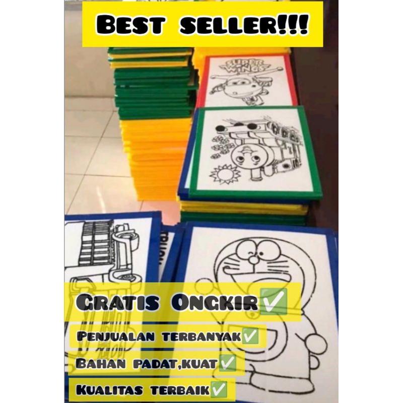 GABUS LUKIS/STYROFOAM/STEROFOM  LUKIS ANAK DAN PERLENGKAPAN TERMURAH