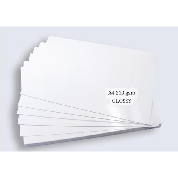 

KERTAS FOTO GLOSSY PHOTO PAPER KILAP A4 210 GSM ISI 10 LEMBAR