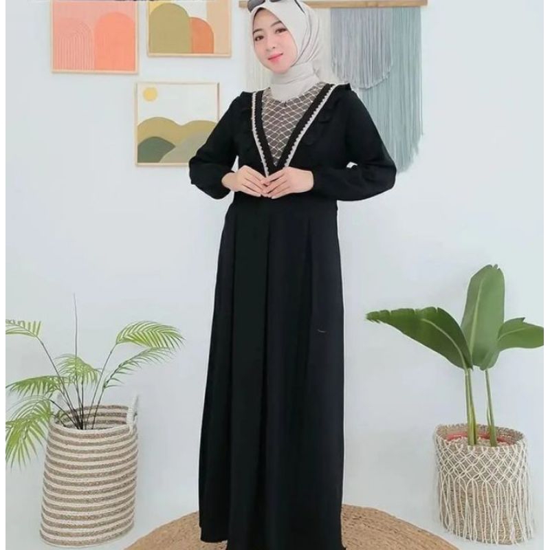 GAMIS MANOCO DRESS MAXI CRINKLE AIRFLOW PREMIUM/gamis muslimah terbaru/gamis kekinian viral 2023/fashion wanita kekinian/fashion wanita muslimah/gamis terlaris/terbaru/fashion wanita korean style kekinian