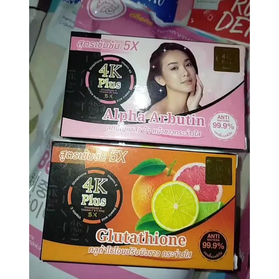 4K PLUS SOAP GLUTATHIONE & ALPHA ARBUTIN
