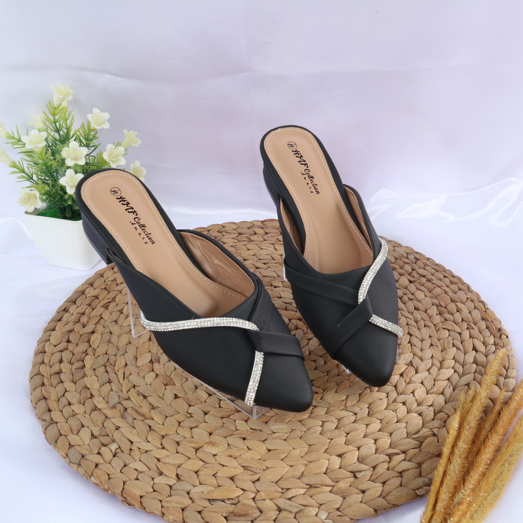 HMF Hateru Sepatu Heels Mules Wanita NB09