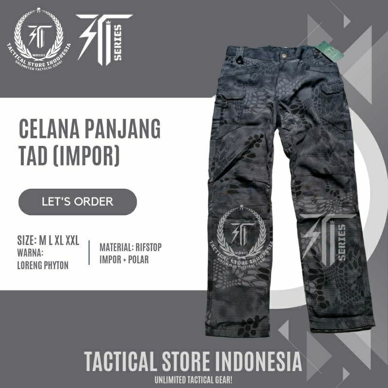 Celana Panjang TAD - Celana Panjang Tactical Outdoor IMPOR - LORENG PHYTON MANDRAKE