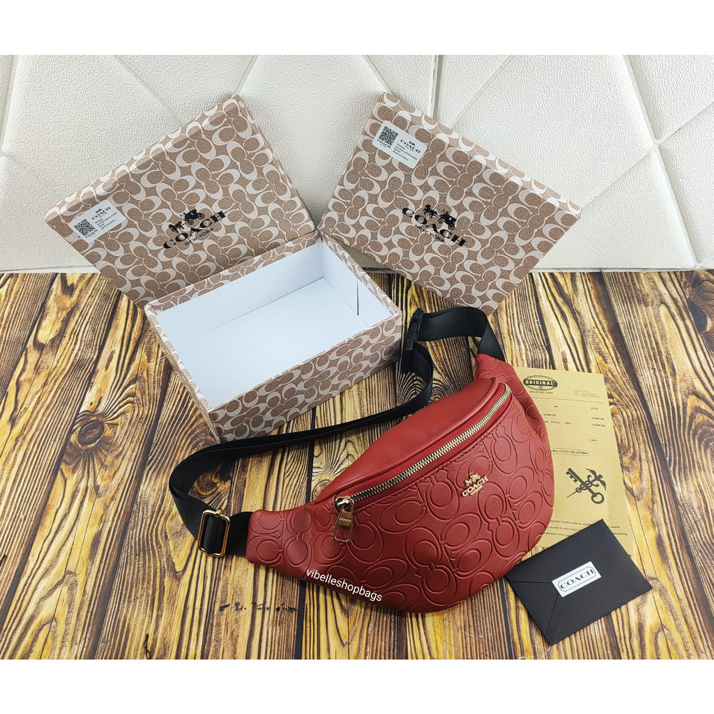 coach womens new waist bag chest bag yaobao - Tas Slempang Coach Signature Waistbag / Tas Coach Pinggang - Tas Pinggang wanita Model Coach Tas pinggang pelatih baru tas pinggang tas pinggang 1787