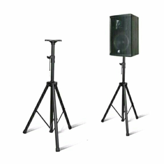 Woluka Floor Tripod Stand Speaker Audio System 200 Cm sps-502m Black