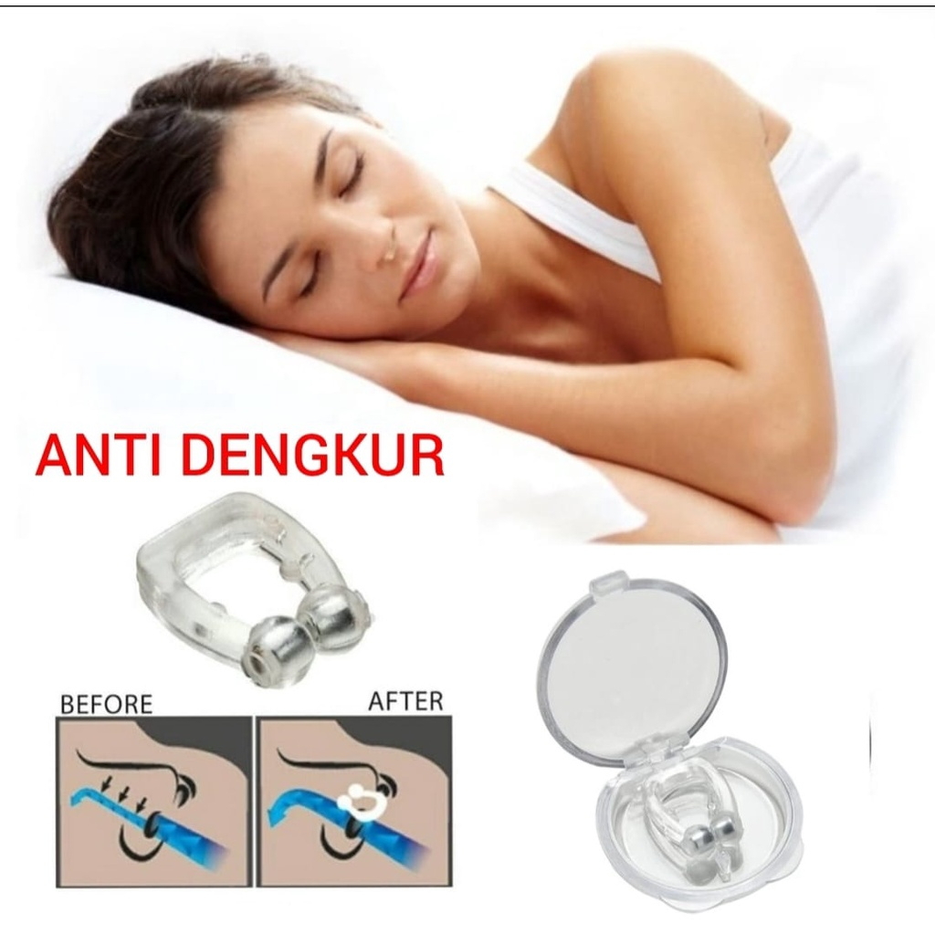 ALAT ANTI NGOROK DAN DENGKUR PERNAFASAN HIDUNG SAAT TIDUR ORIGINAL FREE MAGNET NOSECLIPS