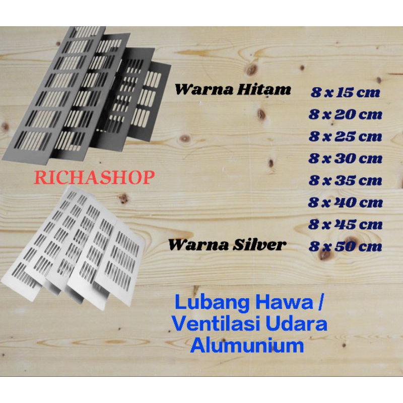 SARINGAN LUBANG HAWA / VENTILASI UDARA ALUMUNIUM 8 CM