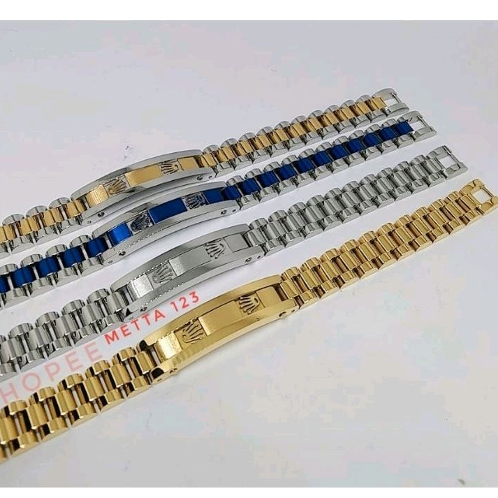 Gelang Titanium Rolex Pria Dan Wanita Bangle