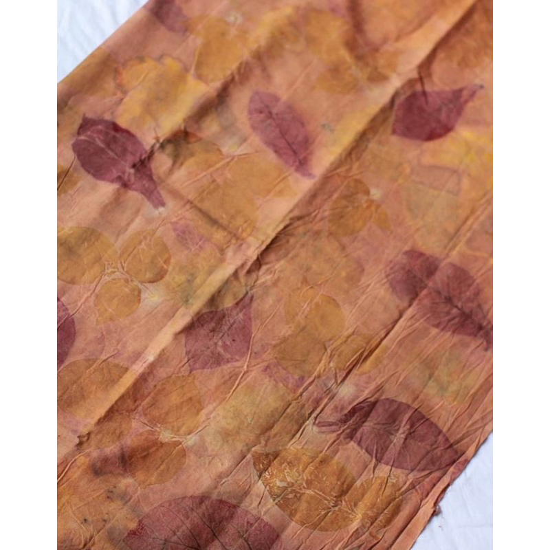 ECOPRINT BATIK PREMIUM (KAIN BATIK) COKELAT