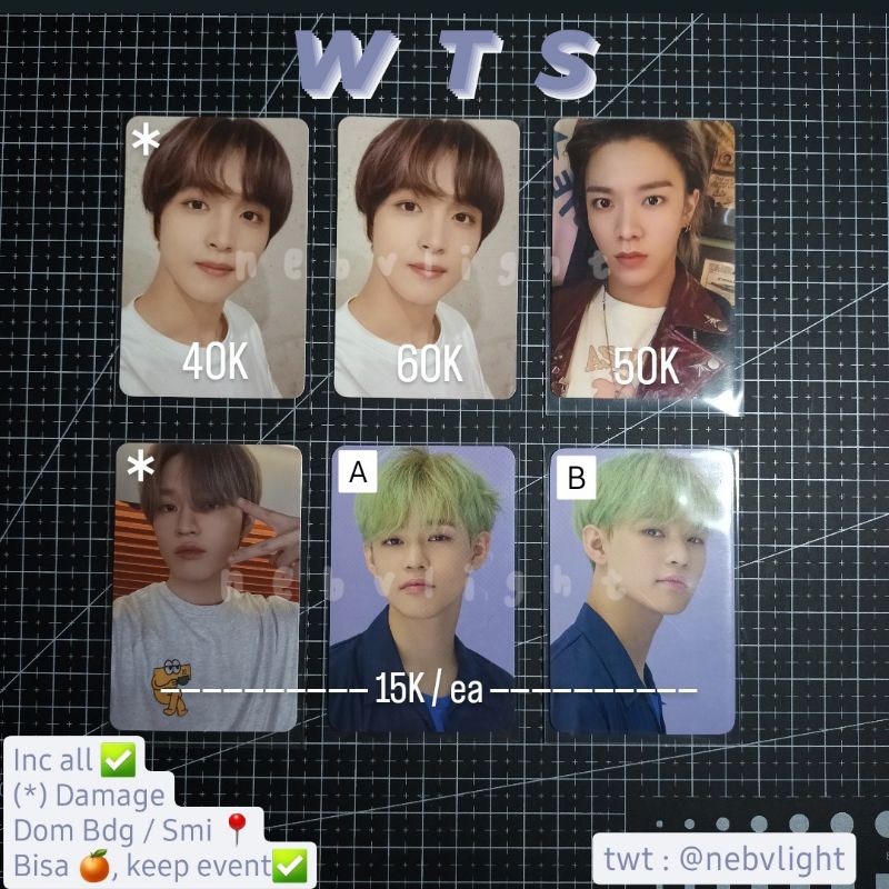 [READY] Photocard Chenle Haechan Yuta NCT, cafe, annive, sanrio, neo zone