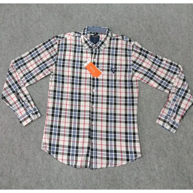 1 KODI KEMEJA BATIK PRIA LENGAN PANJANG SIZE M L XL XXL
