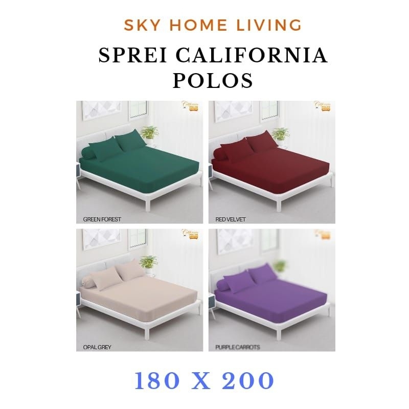 Sprei California Polos 180x200/Sprei California Emboss