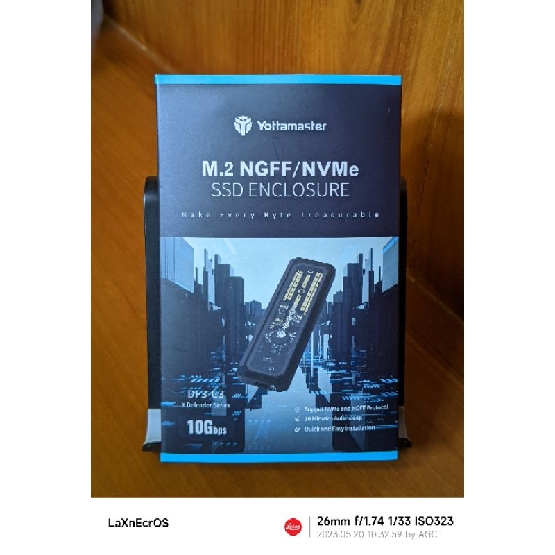 Yottamaster M.2 NGFF/NVMe DF3-C3 SSD Enclosure USB Type C