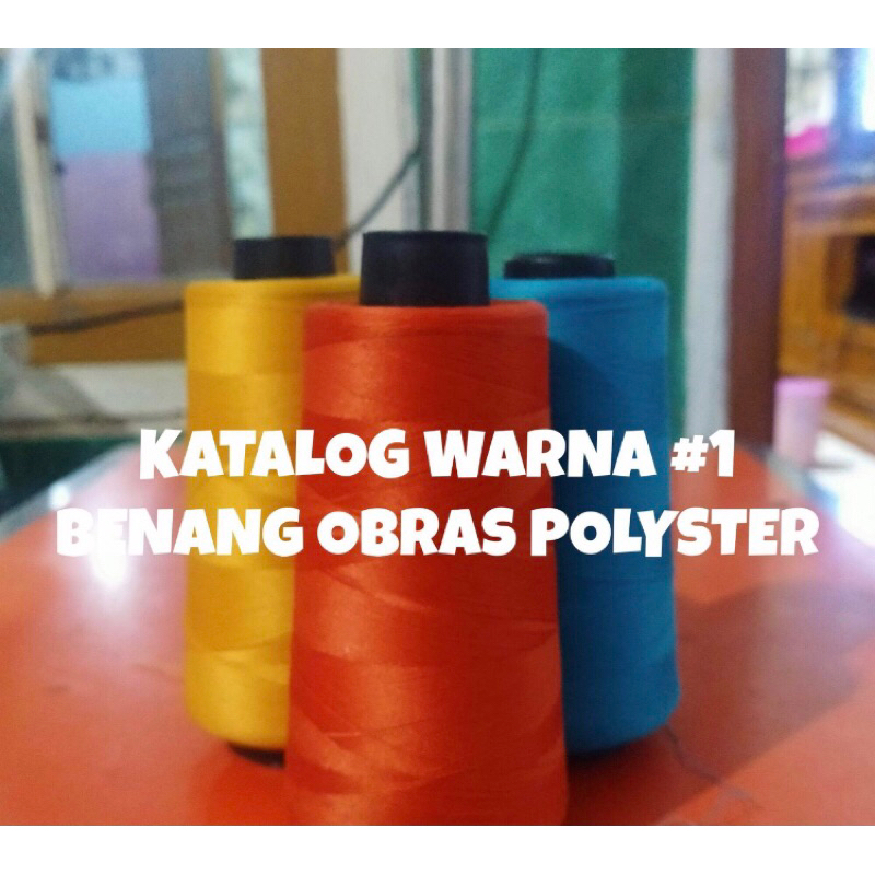 Benang Obras dan Neci murah Warna Warni Lengkap