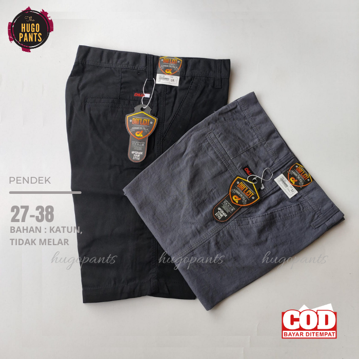 Celana Pendek Pria Jumbo Distro Bahan Katun size 27-38