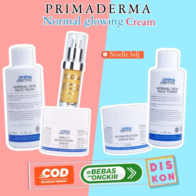 Paket Flek Glowing Arbu C With Serum Emas Siput NORMAL/FLEK PRIMADERMA ORIGINAL