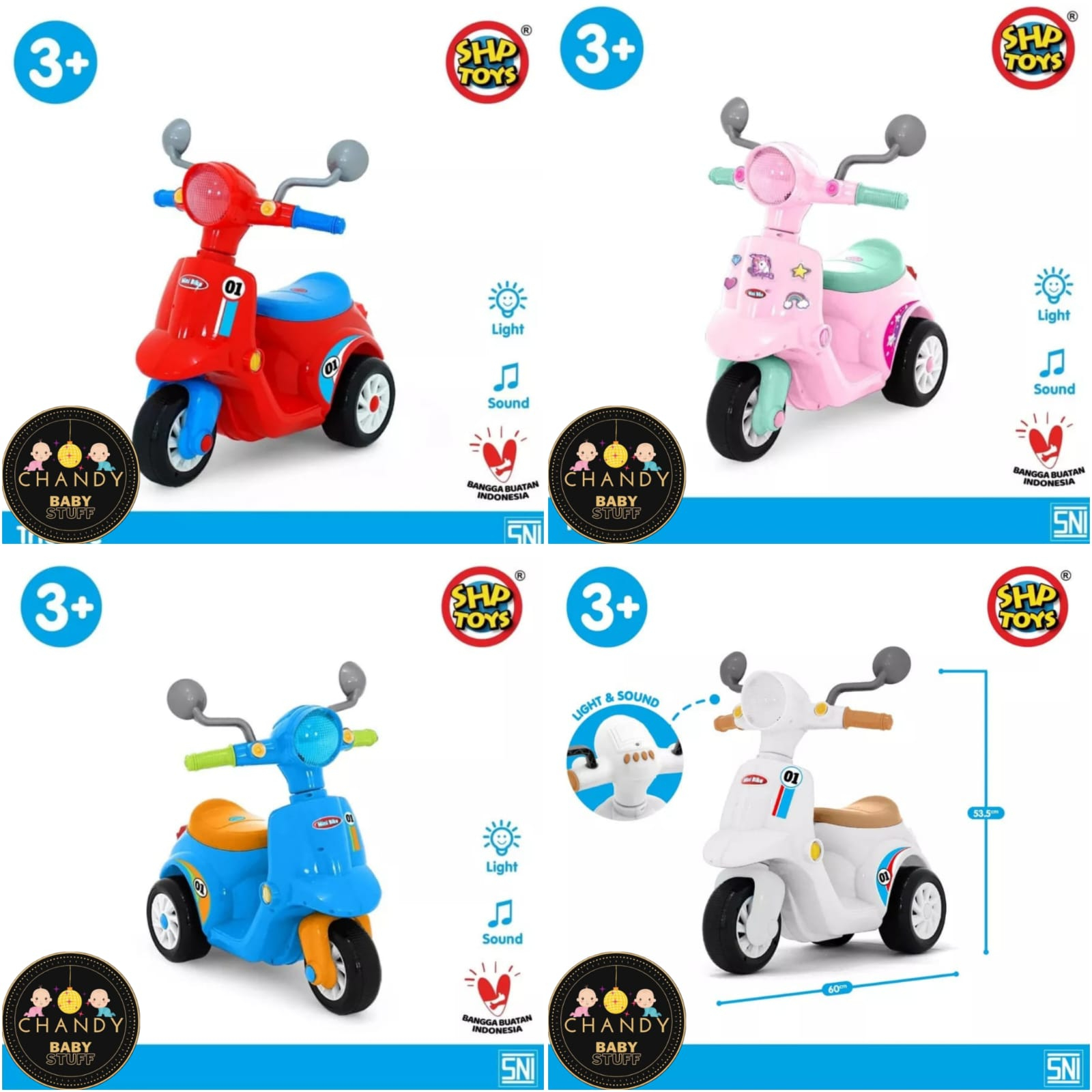 MAINAN ANAK SCOOTER MINI BIKE MB 691 SHP TOYS TERBARU