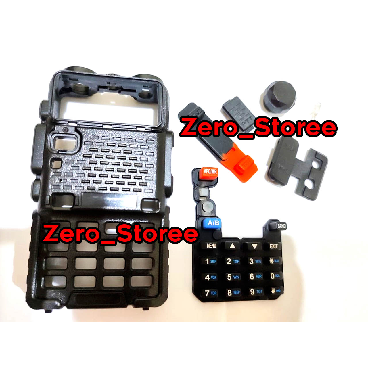 HT Casing UV5 kesing UV-5 UV5R UV-5R Baofeng Pofung Lupax Berlin Kipet weierwei Keypad tutup mic PTT UV 5 5R case BODY CASING HT KESING