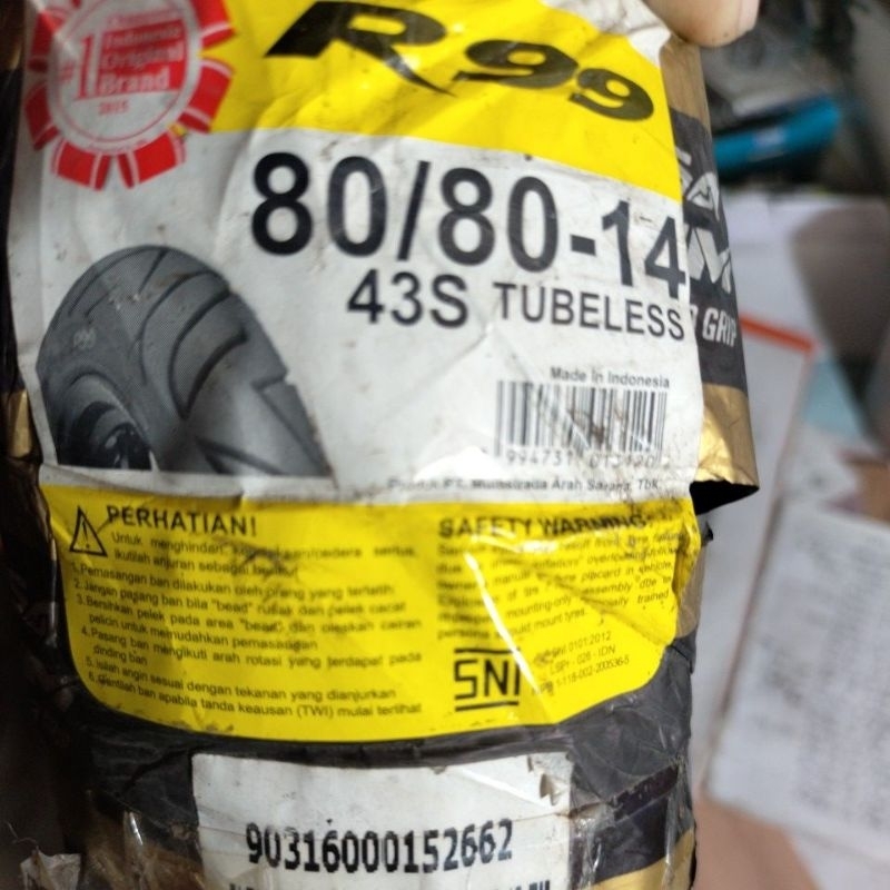 Ban luar CORSA 80/80-14 ring 14 Platinum TUBLES TUBELESS R99