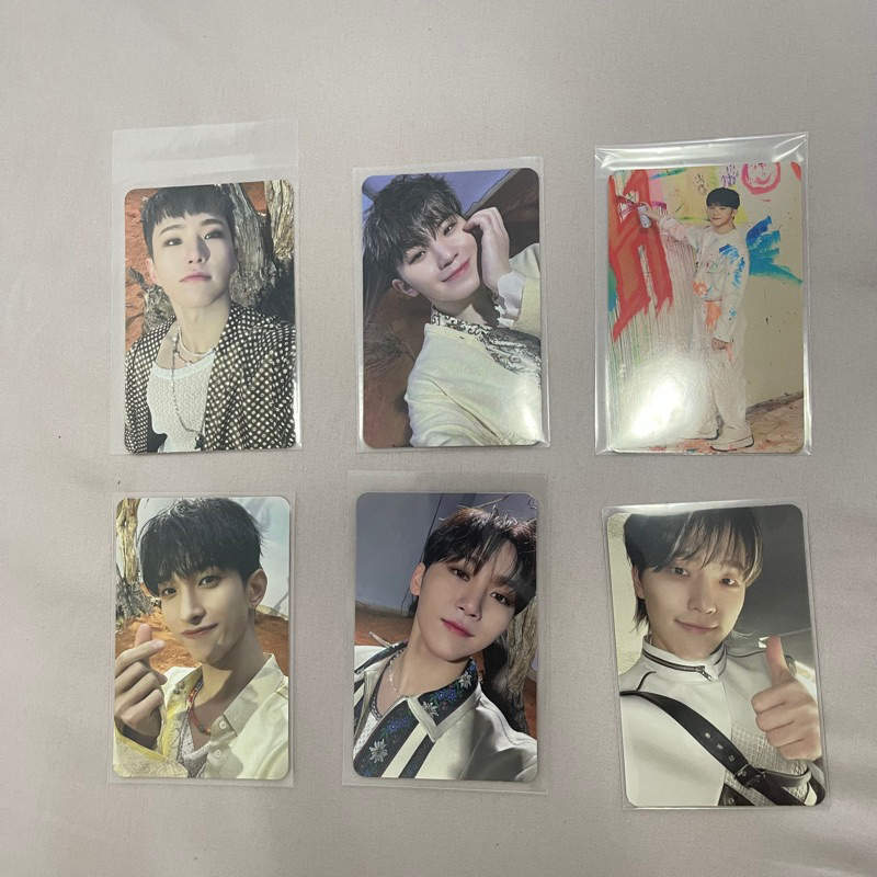 Photocard PC Seventeen Face The Sun Hoshi Seungkwan Woozi Ray Dino Shadow Woozi carat ver carver