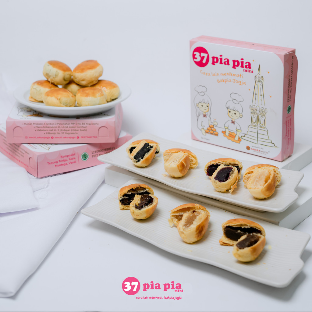 Pia pia 37 mini isi 9pcs | pia pia mini 37 | makanan enak yogyakarta