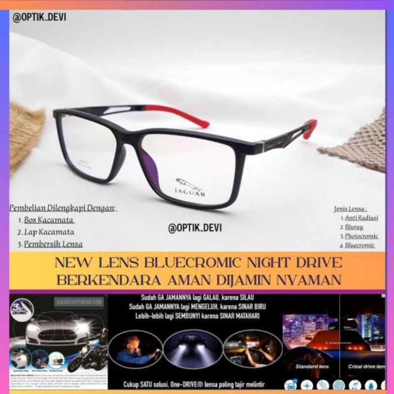 KACAMATA PRIA MINUS/PLUS LENSA BLUECROMIC NIGHT DRIVE